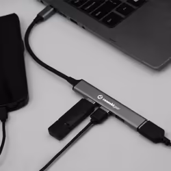 GroupGear 25-0065 interface hub USB Type-C 480 Mbit/s Grey