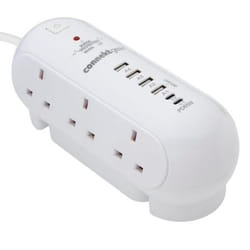 connektgear 27-6020S/USB power extension 2 m 6 AC outlet(s) Indoor White