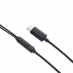 connektgear HP535 USB Type C Wired Earphone with Noise Isolation and In-line Mic - Black - Additional view 2