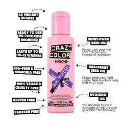 Vibrant Hot Purple Semi-Permanent Duo Hair Dye. Highly Pigmented Royal Purple Conditioning & Oil Nourishing Vegan Formula | No Bleach or Ammonia |