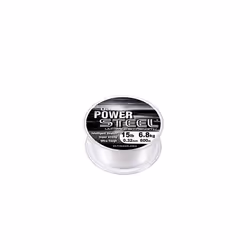 Power Steel Super Strong Mono Fishing Line - Crystal, 600m, 0.32 mm - 15.0 lb