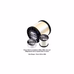 Power Steel Super Strong Mono Fishing Line - Crystal, 600m, 0.34 mm - 18.0 lb