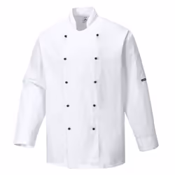Portwest Somerset Chefs Jacket Colour: White, Size: L
