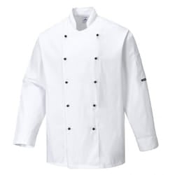 Portwest Somerset Chefs Jacket Colour: White, Size: XL