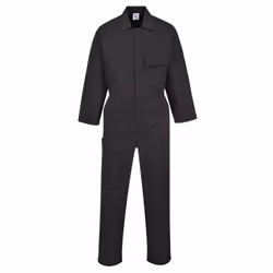 Portwest Black Polycotton Overalls C802 - Medium