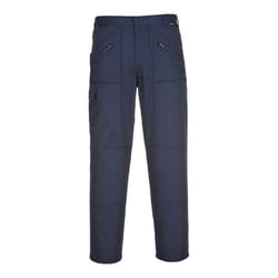 Portwest S887- Navy Sz 34 Regular Action Work Trousers Safety
