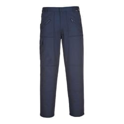 Portwest S887- Navy Sz 36 Regular Action Work Trousers Safety