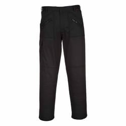 Portwest - Workwear Action Cargo Trousers - 38W / 31L, Black