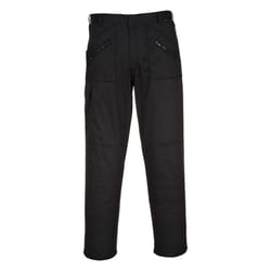 Portwest S887- Black Sz 46 Regular Action Work Trousers Safety