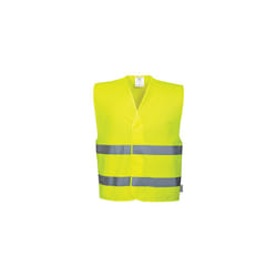 Hi-Vis 2 Band Vest - Yellow, LXL