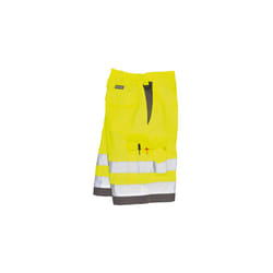 Hi-Vis P/C Shorts - Yellow & Grey, 2XL