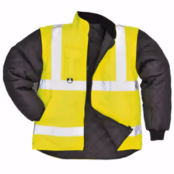 Portwest - Hi-Vis Safety Workwear 7-in-1 Traffic Workwear Jacket - X-Large, Yellow