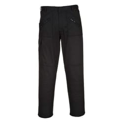 Portwest S887- Black Sz 52 Regular Action Work Trousers Safety