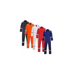 Portwest FR50 All Sizes Flame Resistant Anti-Static Boiler Suit Coverall Overall - White, Regular XL