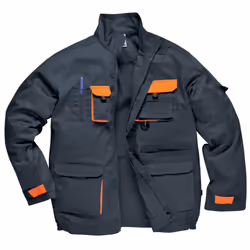 Portwest Mens Contrast Hardwearing Workwear Jacket (TX10) - XL, Grey/Orange