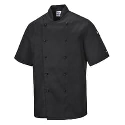Portwest Kent Chefs Jacket - Black, L
