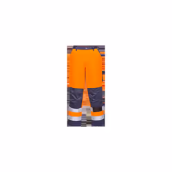 Lyon Hi-Vis Trousers - Orange & Navy, Small