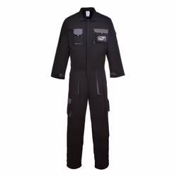 Portwest Texo Contrast Coverall - Black, L
