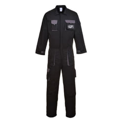 Portwest Texo Contrast Coverall - Black, L