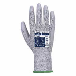 Portwest A620 Comfort LR Cut PU Palm Glove Grey  X-Small
