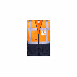 Warsaw Executive Vest - Orange & Navy, 2XL