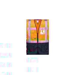 Warsaw Executive Vest - Orange & Navy, 3 XL