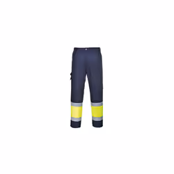 Hi-Vis 2-Tone Combat Trousers - Yellow & Navy, 2XL