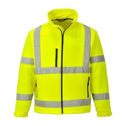 Portwest Hi-Vis Classic Softshell Jacket - Yellow, XL