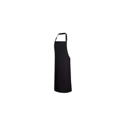 Cotton Bib Apron, Size: One Size, Colour: Black, S840BKR