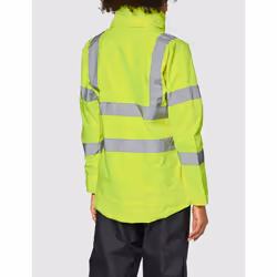 Portwest LW70 Women's Hi Vis Reflective Waterproof Rain Jacket Yellow
