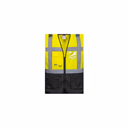 Warsaw Executive Vest - Black & Yellow, Large