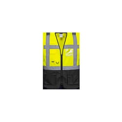 Warsaw Executive Vest - Black & Yellow, XL