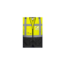 Warsaw Executive Vest - Black & Yellow, 2XL