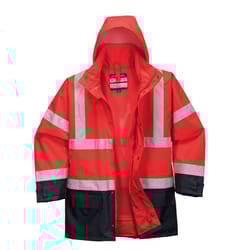 Portwest Hi-Vis Executive 5-in-1 Jacket - Red/Navy, XXL