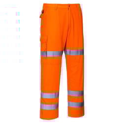 Portwest Hi-Vis 3-Band Combat Trousers - Orange, L