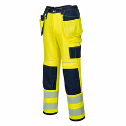 PORTWEST T501 PW3 Hi-Vis Holster Work Trouser SAFETY Knee Pads Pockets Contrast - 38"