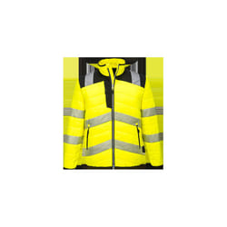 PW3 Hi-Vis Baffle Jacket - Black & Yellow, 3 XL