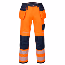 PORTWEST T501 PW3 Hi-Vis Holster Work Trouser SAFETY Knee Pads Pockets Contrast - 36"
