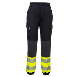 Portwest KX3 Hi-Vis Flexi Trouser - Black/Yellow, XL