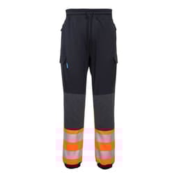 Portwest KX3 Hi-Vis Flexi Trouser - Black/Orange, XL