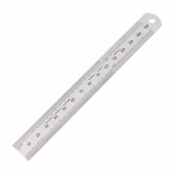 150mm/6" Rigid Rustless Rule Round End