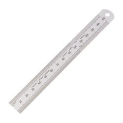 150mm/6" Rigid Rustless Rule Round End