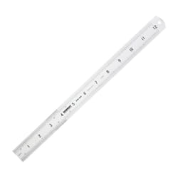 300mm/12" Rigid Rustless Rule Round End