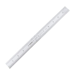 300mm/12" Rigid Rustless Rule Square End