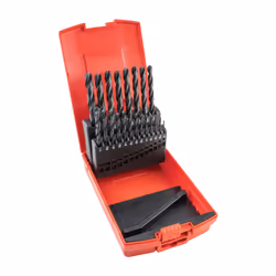 Set of 21 HSS Drills 1/16-3/8" X 1/64"
