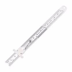 150mm/6" Rustless Rule & Clip Round End