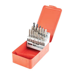 M3-M12/2.50-10.20MM HSS Ground Flute Tap & Drill Set - 28 Pieces