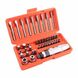 40-Piece Impact Driver Set 1/2" Square Drive
