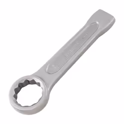 Metric Ring Slogging Spanner, Chrome Satin Hardened Steel, 41mm