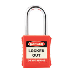 Safety Lockout Red Key Padlock - 20mm